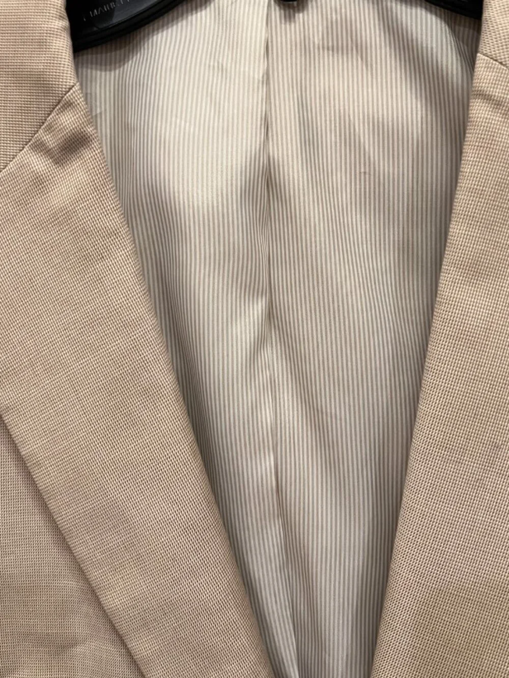 Jos. A. Bank Tailored Fit Cotton Wool Beige Tan Sportcoat Jacket, Size 42R